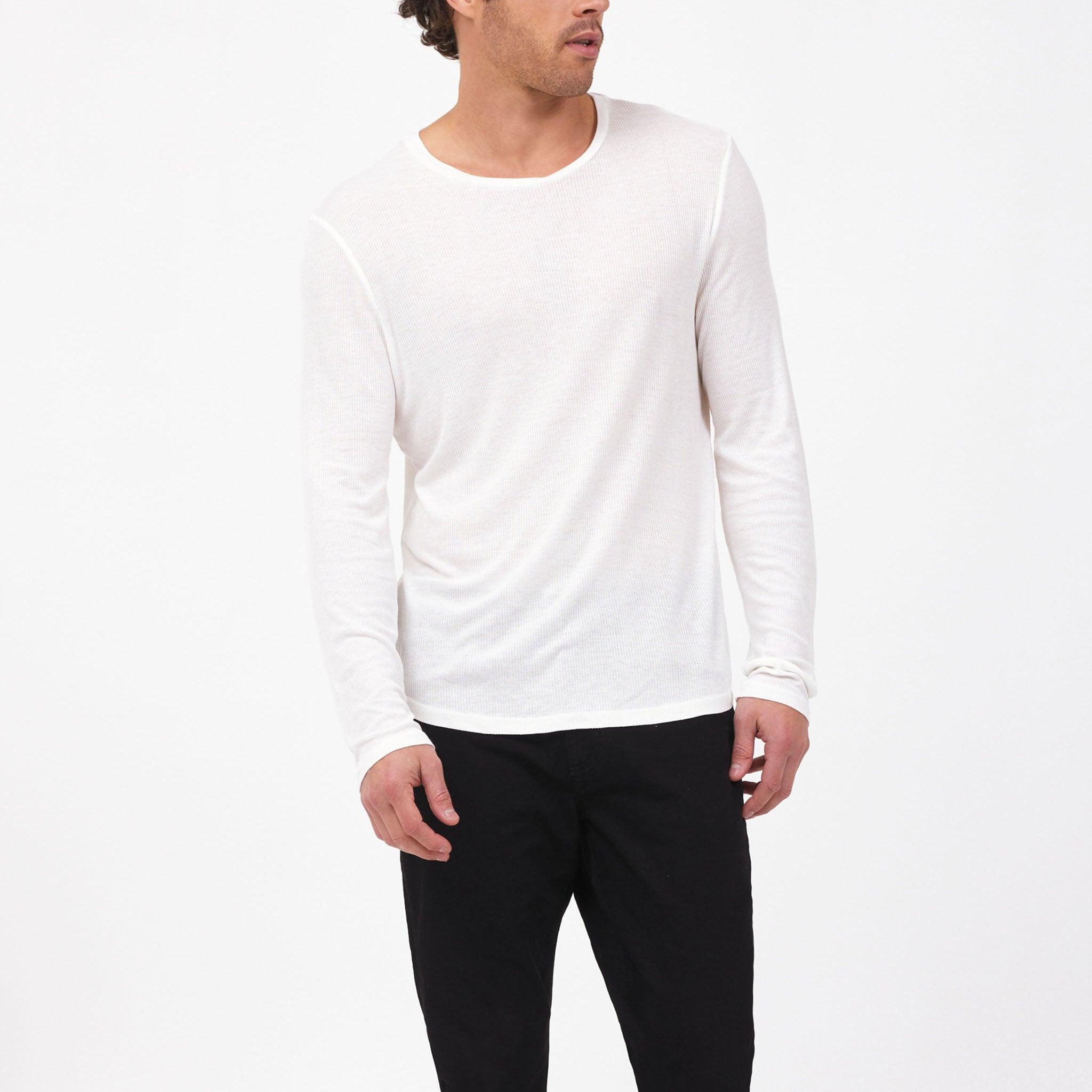 Dann Long Sleeve Ribbed Taupe - MONFRÈRE